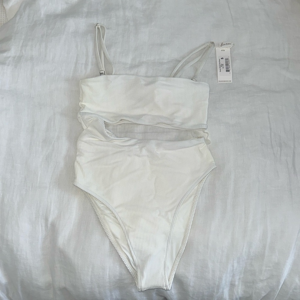 Frankie’s Bikinis Carter Ribbed One Piece Swimsuit